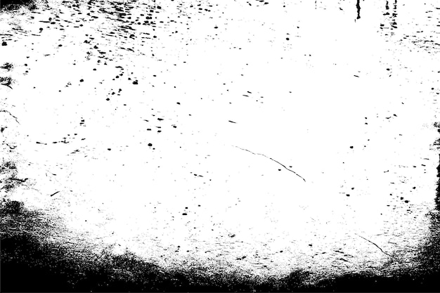 Superficie blanca y áspera con arañazos negros y superposición de textura grunge