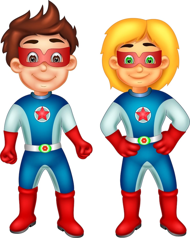 Vector superhero
