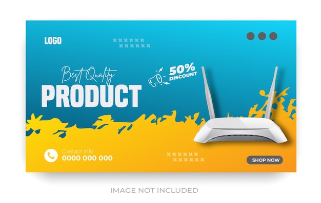 Superior Black Friday paquete de productos de las redes sociales y YouTube vídeo miniatura plantilla de banner