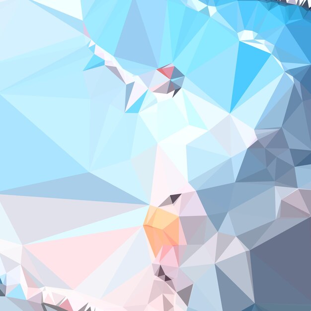 Superioridad del aire Azul Abstracto Polígono bajo Fondo