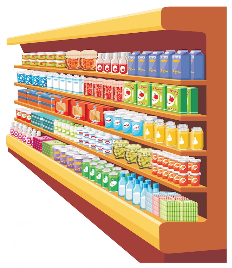 Vector supermercado.