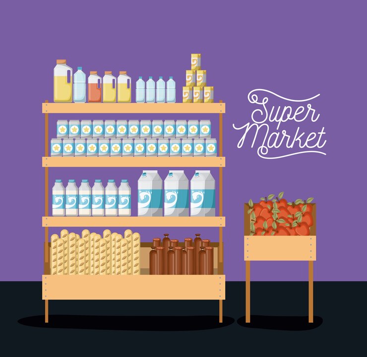 Vector supermercado