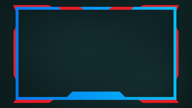 Superposición dinámica de juegos con bordes azules y rojos