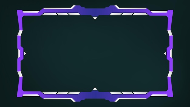 Superposición de flujo de juego púrpura futurista con diseño SciFi