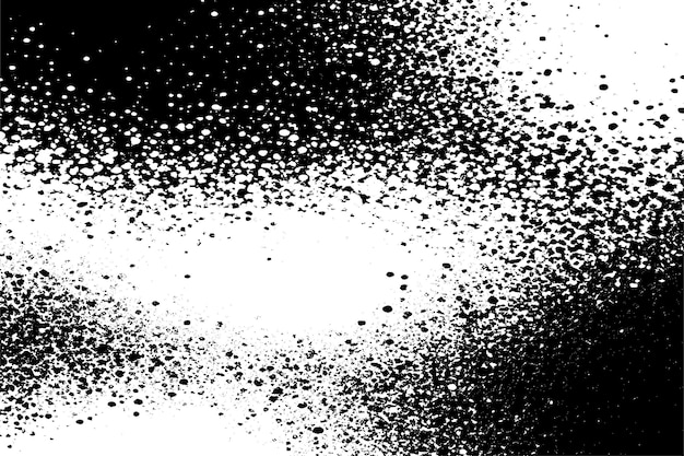 superposición negra monocromática textura grunge en fondo blanco imagen vectorial textura de fondo