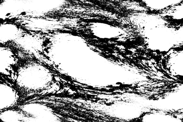 superposición negra monocromática textura grunge en fondo blanco imagen vectorial textura de fondo