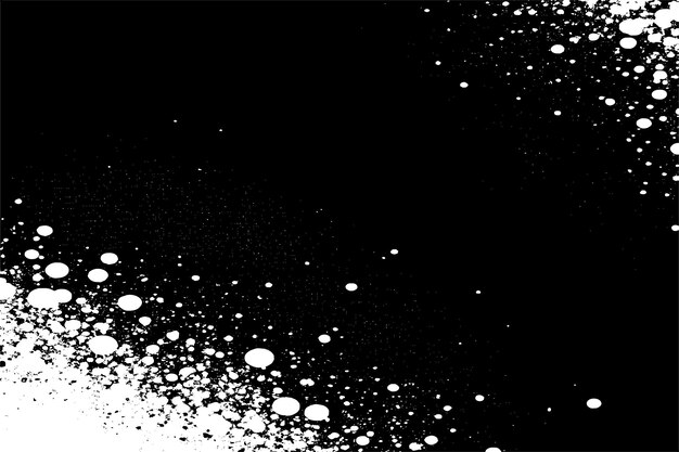 Vector superposición negra textura grunge monocromática en fondo blanco textura de fondo de imagen vectorial