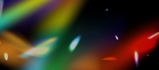 Superposición de refracción Efecto de textura de película fotográfica dañada Arco iris borroso Gradiente irisado