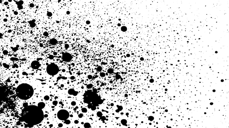 Vector superposición de textura grunge angustiada con efecto monocromático áspero en fondo blanco