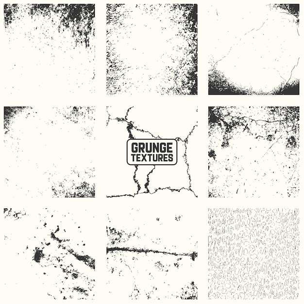 Superposición de textura grunge texturas vectoriales de alto detalle