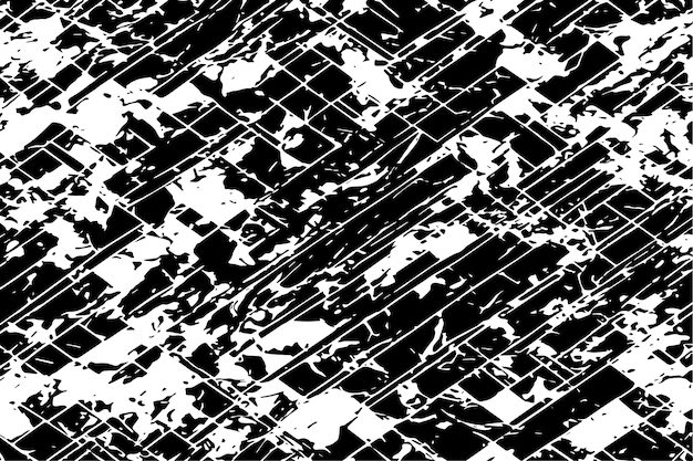 superposición de vector de textura oscura ilustración sucia desestresada de textura en blanco y negro