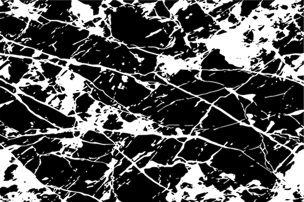 superposición de vector de textura oscura ilustración sucia desestresada de textura en blanco y negro