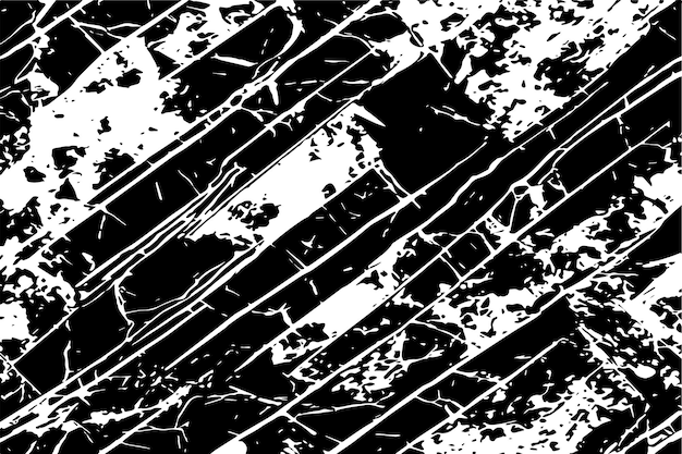 superposición de vector de textura oscura ilustración sucia desestresada de textura en blanco y negro