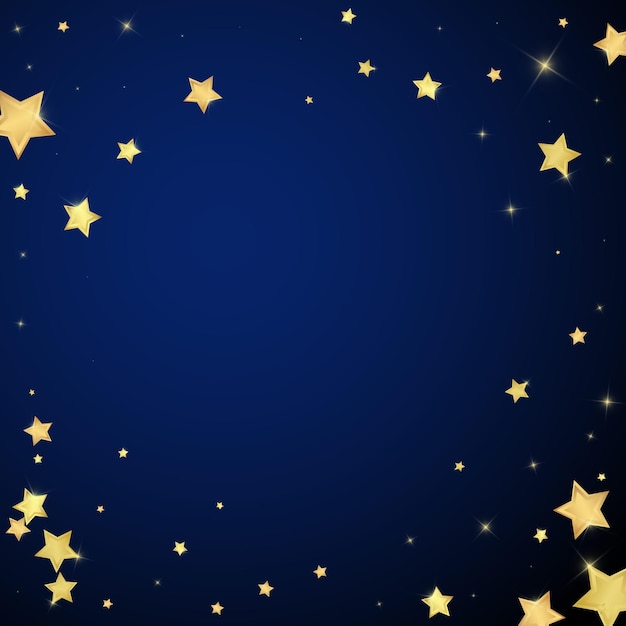 Superposición de vectores de estrellas mágicas Estrellas doradas dispersas