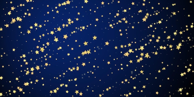 Superposición vectorial de estrellas mágicas Estrellas doradas dispersas
