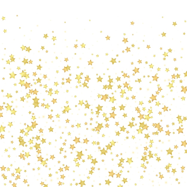 Superposición vectorial de estrellas mágicas Estrellas doradas dispersas
