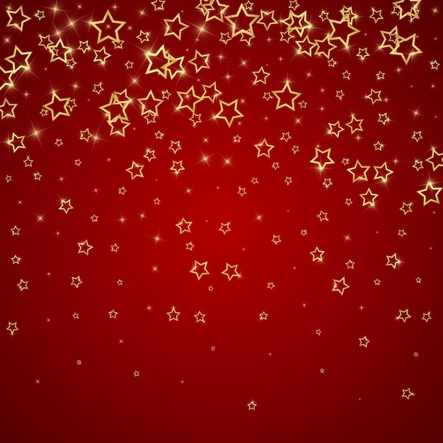 Superposición vectorial de las estrellas de Navidad