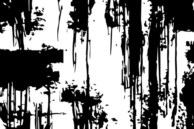 Superposición vectorial de grunge Negro y blanco textura de grunge áspera Fondo monocromo arte de grunge negro