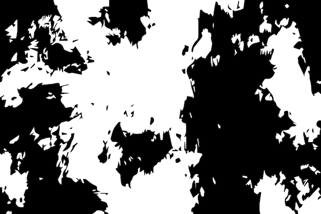 Superposición vectorial de grunge oscuro Textura áspera en blanco y negro Fondo monocromo Arte grunge negro