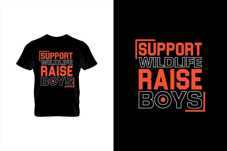 Support Wild Life Raise Boys Día de la madre diseño de camiseta diseño de camiseta más vendido