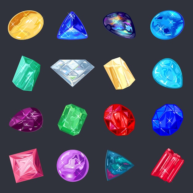 Surtido de joyas, tienda de gemas.