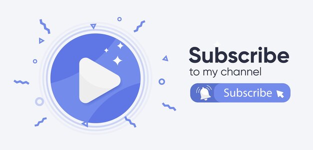 Suscríbete a mi canal Un banner para el sitio