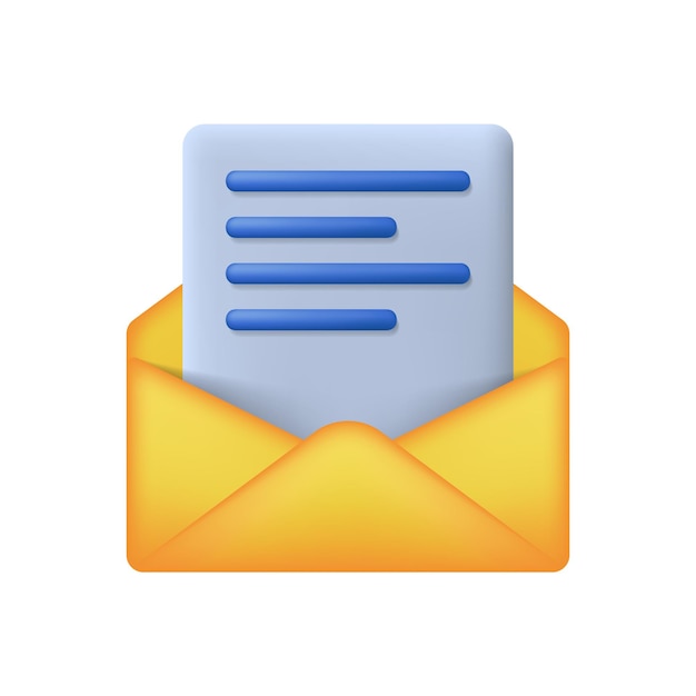 Suscripción de correo electrónico de notificación de carta de correo para mensaje de comunicación