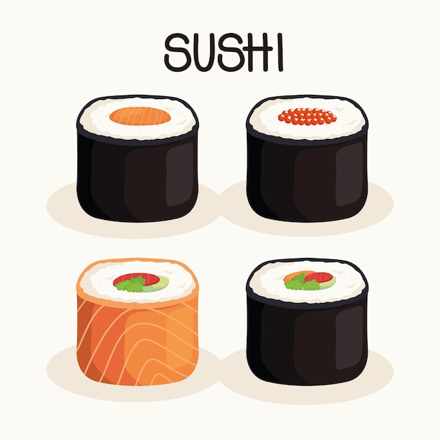 Sushi comida japonesa