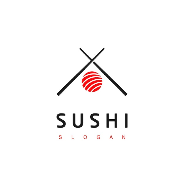 Sushi Logo Símbolo De Comida Asiática