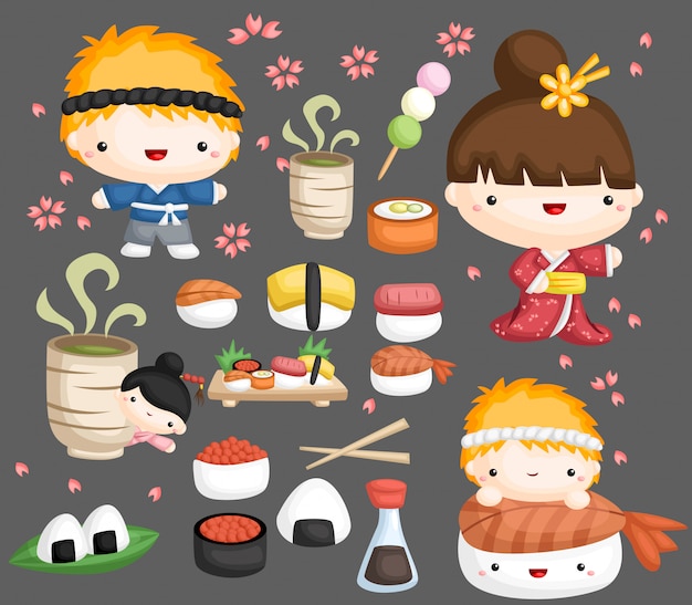 Sushi Vector Set