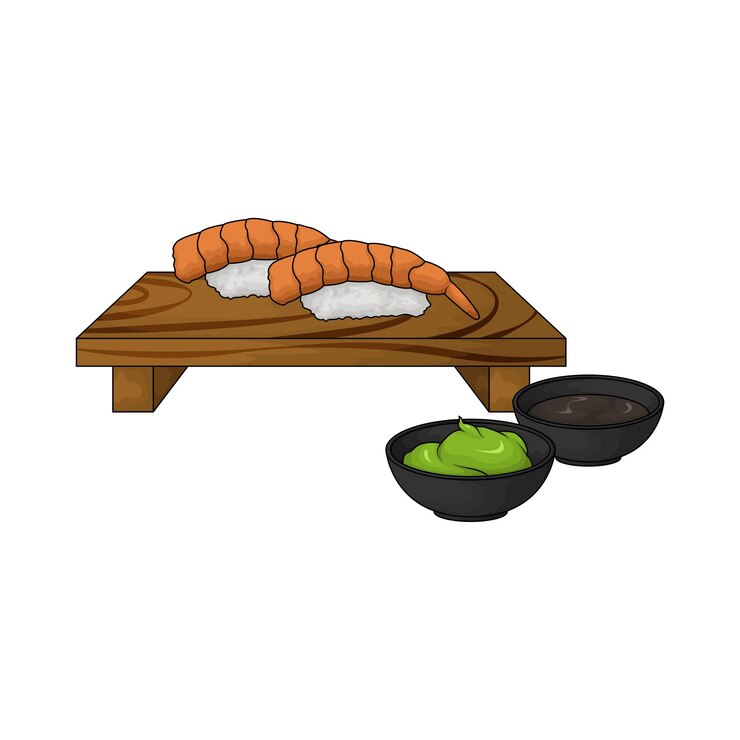 Vector el sushi.