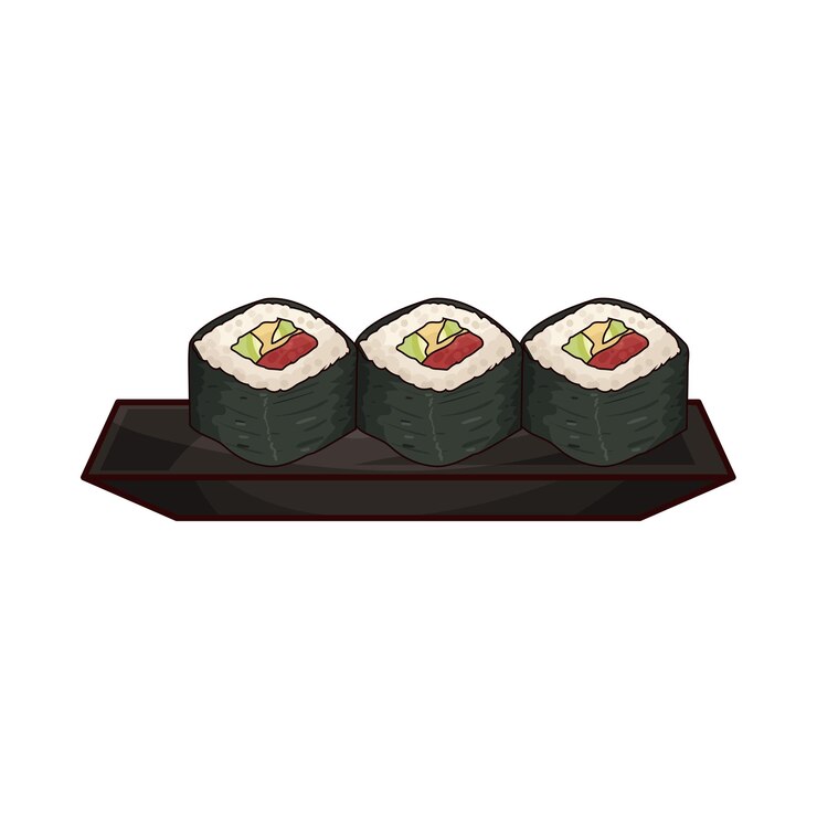 Vector el sushi.