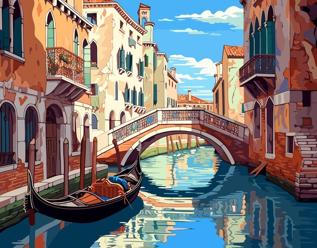 Vector susurros de venecia