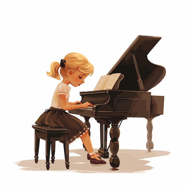 Vector sweet_blonde_little_girl_playing_piano_young (chica dulce y rubia que toca el piano)