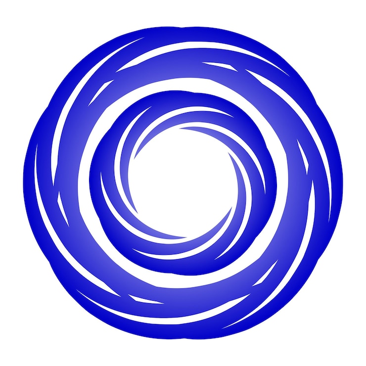 Vector swirl elemento de diseño de objeto icono de remolino icono de vórtice