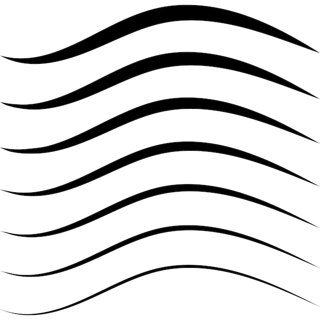 Vector swoosh curva línea arco suave curva raya swoosh elemento de logotipo