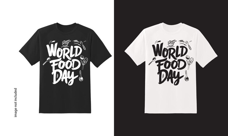 t camisas diseño día mundial de la alimentación tipografía t camisa diseño vector para el diseño de impresión t camisa