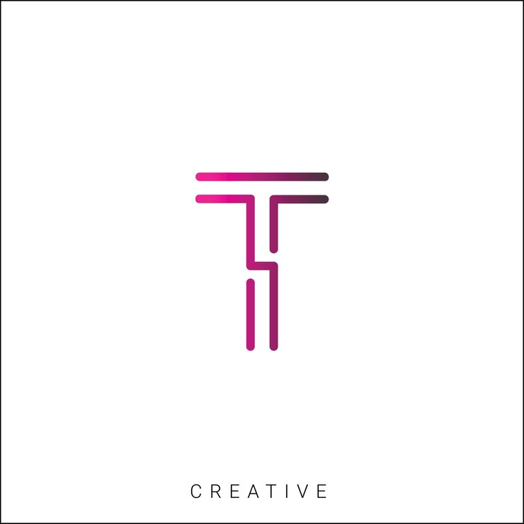 T Diseño creativo de logotipo Branding Diseño de logotipo Ilustración vectorial Diseño moderno Diseño de monograma