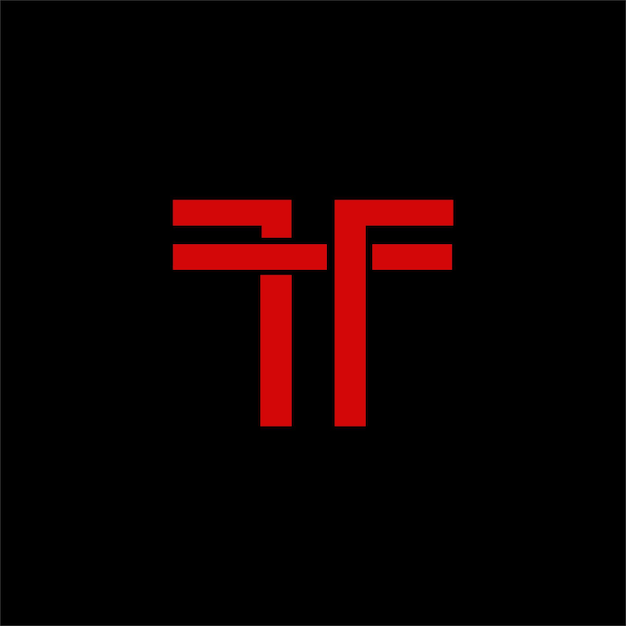 T diseño inicial logo línea arte color