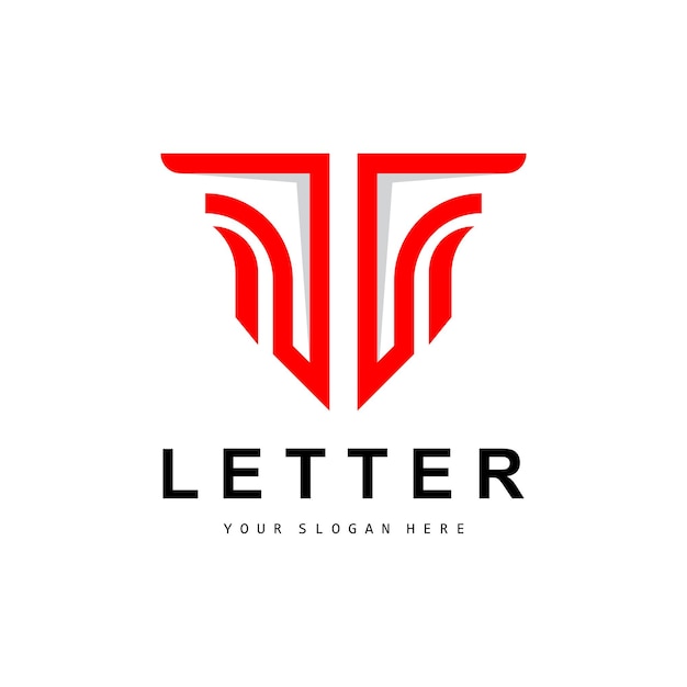 T Letter Logo Modern Letter Style Diseño vectorial adecuado para marcas de productos con T Letter