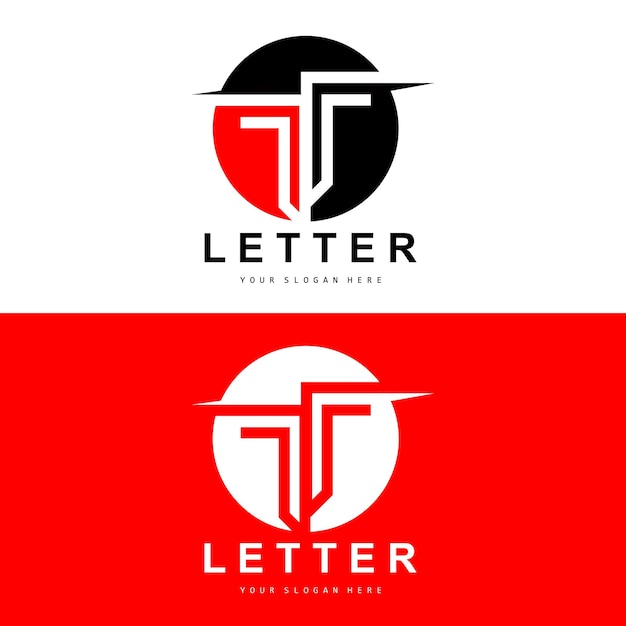 T Letter Logo Modern Letter Style Diseño vectorial adecuado para marcas de productos con T Letter