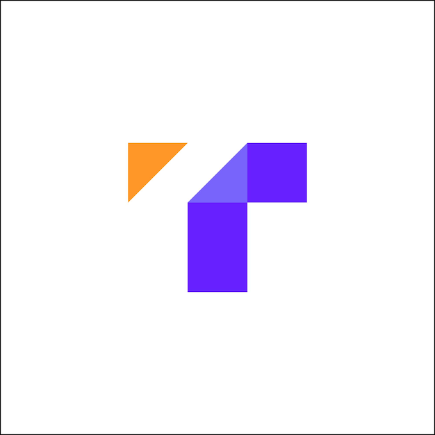 T logo iniciales diseño aislado vector ilustración