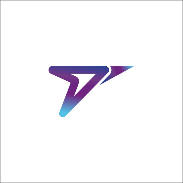 T logo iniciales diseño aislado vector ilustración
