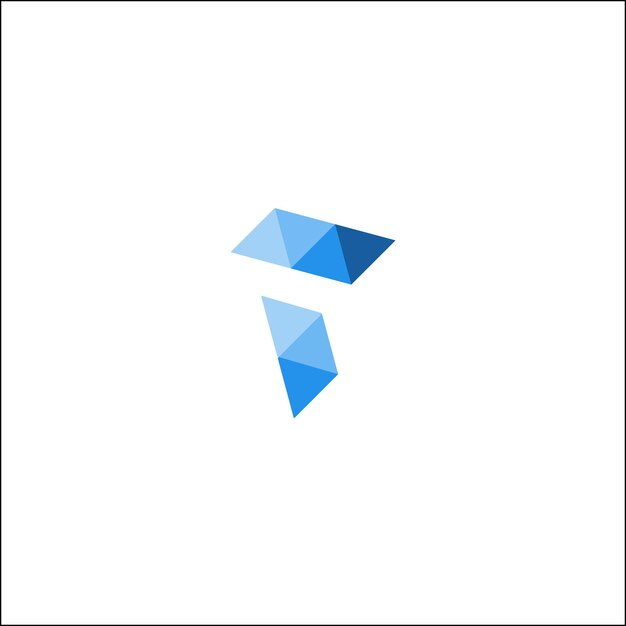 T logo iniciales diseño aislado vector ilustración