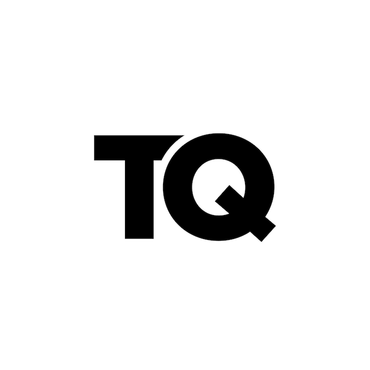 Vector t y q tq plantilla de diseño del logotipo logotipo basado en monograma inicial mínimo