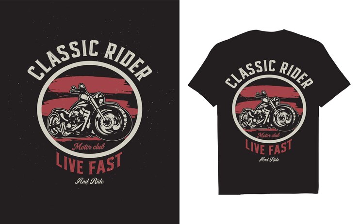 T-shirt americano de scooter vintage diseño gráfico vectorial cartel de camiseta de scooter de vintage logotipo de camisa de motocicletas antiguas