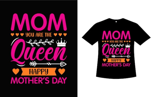 Vector t-shirt del día de la madre diseño de imagen vectorial diseño de la camiseta del día de las madres