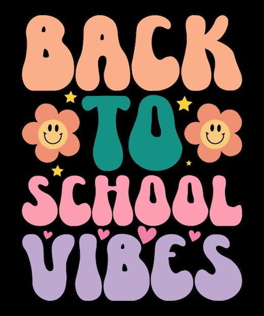 T-shirt diseño de tipografía del día 100 de la escuela vector de diseño de camisetas coloridas