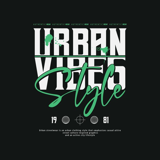 T-shirt de estilo urbano