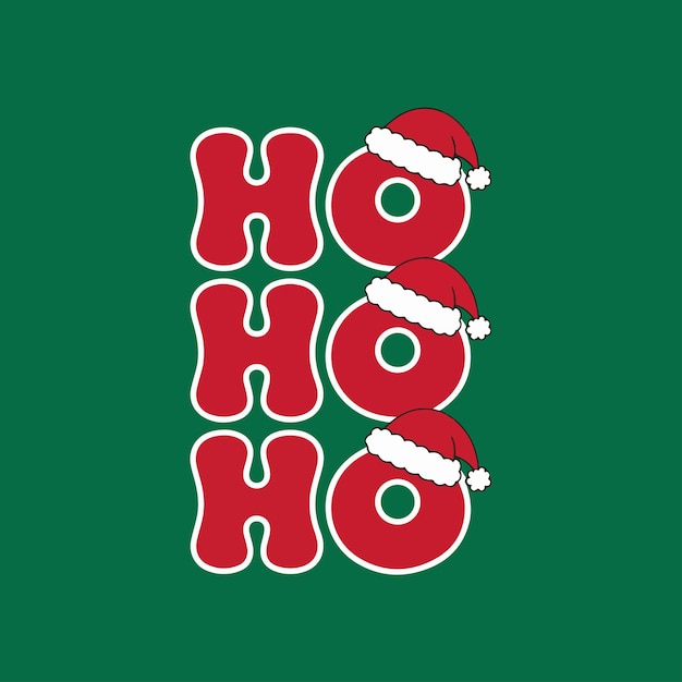 T-shirt navideño tipografía diseño de ilustración vectorial